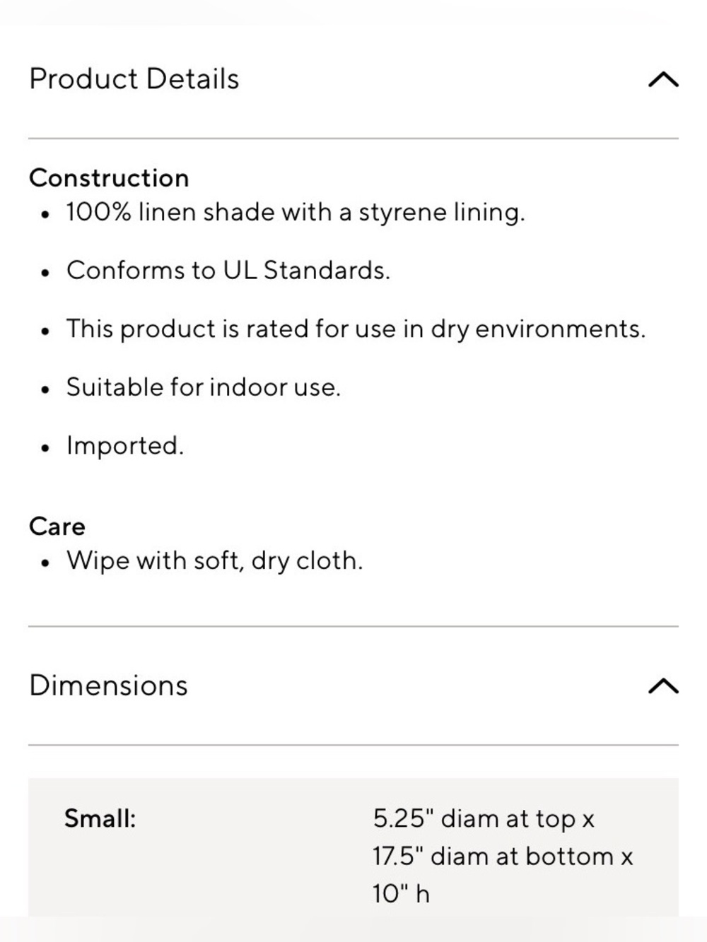 Pottery Barn White Linen Shade - Picture 5 of 5